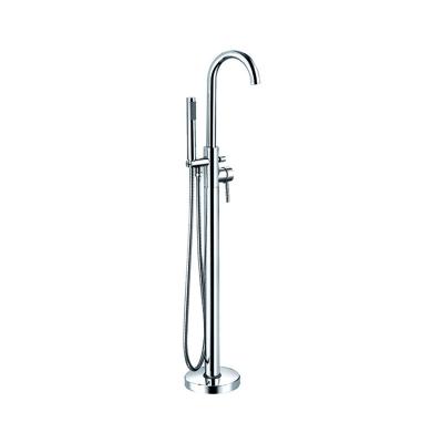 Round floor standing bath shower mixer